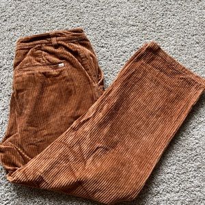 High waisted corduroy pants